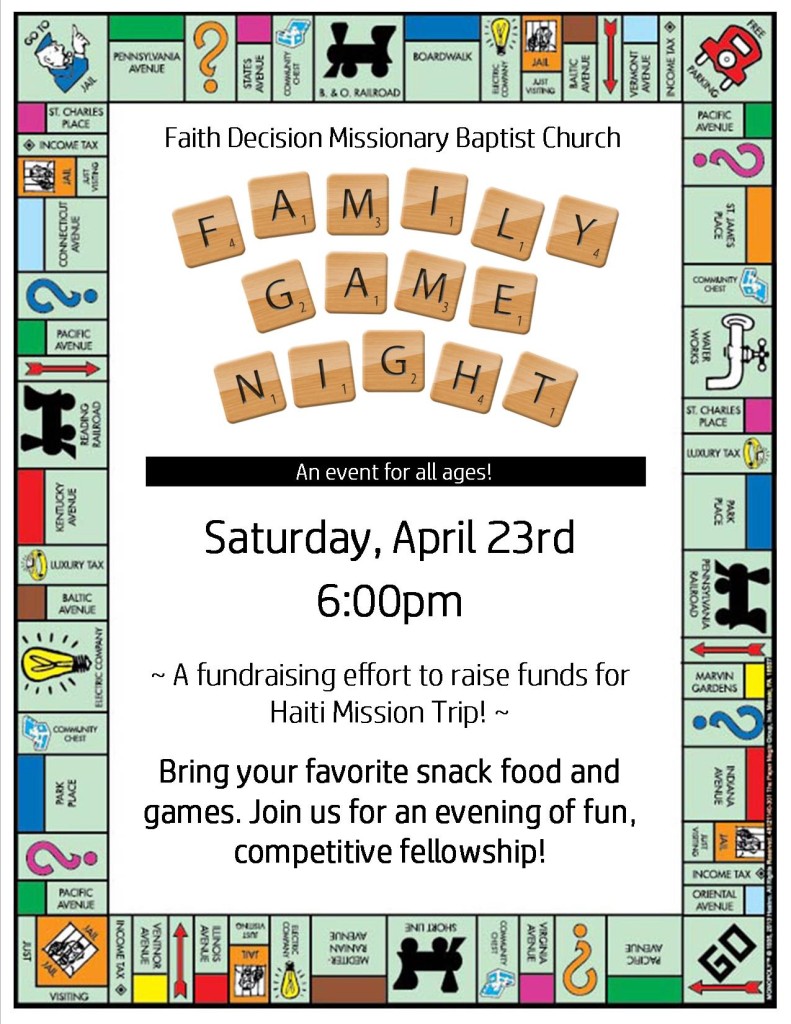 Game Night Flyer